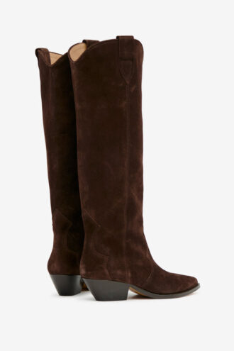 Botas vaqueras Denvee de ante y piel de becerro