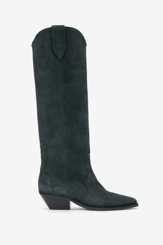 Botas vaqueras Denvee en piel de becerro anteada