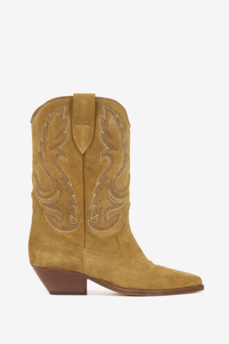 Botas vaqueras Duerto de ante de becerro bordadas