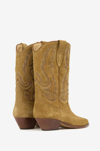 Botas vaqueras Duerto de ante de becerro bordadas