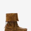 Botas Winki de cuero trenzado y ante