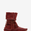 Botas Winki de cuero trenzado y ante