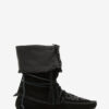 Botas Winki de cuero trenzado y ante