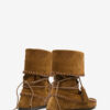 Botas Winki de cuero trenzado y ante