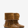 Botas Winki de cuero trenzado y ante