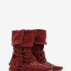 Botas Winki de cuero trenzado y ante