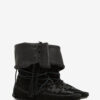 Botas Winki de cuero trenzado y ante