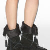 Botas Winki de cuero trenzado y ante
