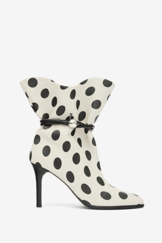 Botines de cuero con lunares Lolya