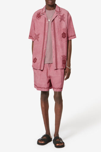 Camisa de gasa de algodón bordada Zekim