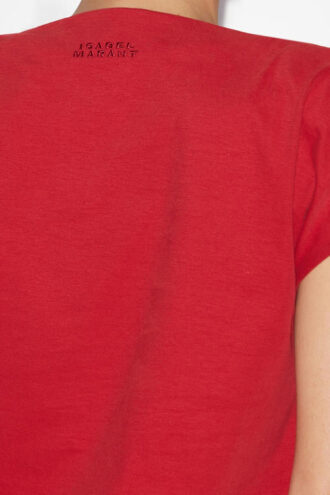 Camiseta asimétrica de algodón liso Sebani