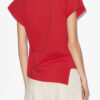 Camiseta asimétrica de algodón liso Sebani