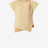 Camiseta asimétrica de algodón Sebani