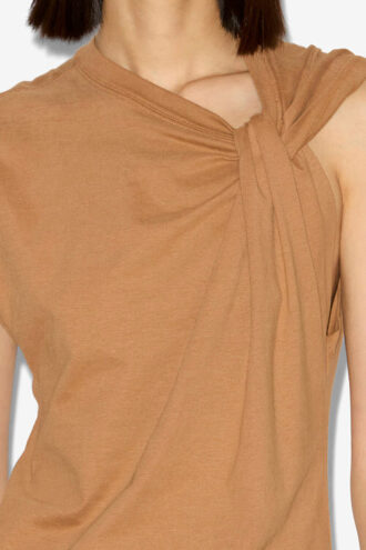 Camiseta asimétrica de Nayda en algodón