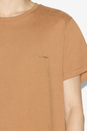 Camiseta de algodón lisa de manga corta Zafferh