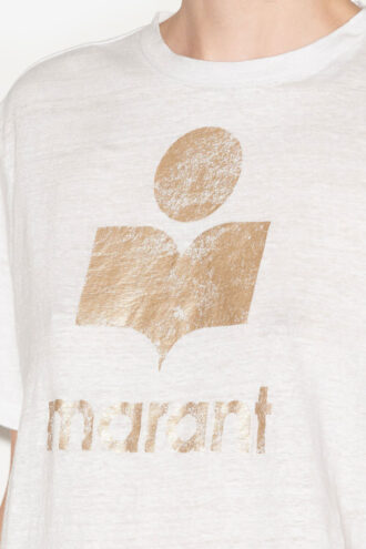 Camiseta de lino con logotipo Koldi