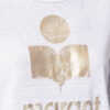 Camiseta de lino liso con logotipo de Zewel