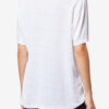 Camiseta de lino liso con logotipo de Zewel