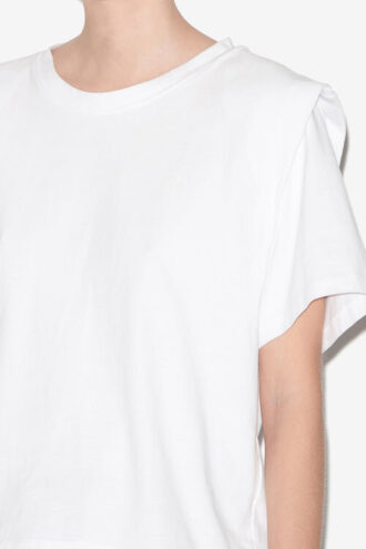 Camiseta de manga corta Zelitos de algodón liso