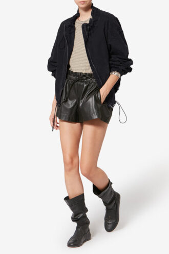 Chaqueta corta de cambray Plume