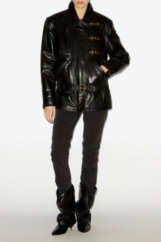 Chaqueta de cuero estilo motero Caitlyn