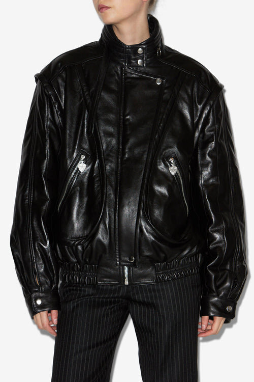 Chaqueta de cuero vintage Carole Chaqueta de cuero vintage Carole