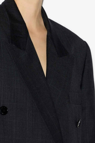 Chaqueta de traje de lana Glen Plaid Klero
