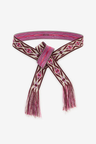 Cinturón jacquard con estampado gráfico Etki