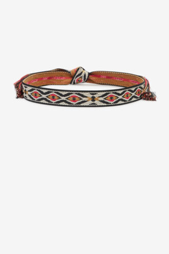 Cinturón jacquard con estampado gráfico Etki