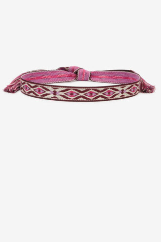 Cinturón jacquard con estampado gráfico Etki