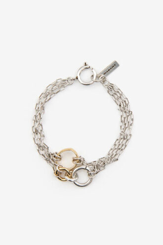 Dancing Ring Man Pulsera de cadena y anillos