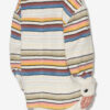 Dayvi Abrigo camisero de lana a rayas