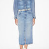 Falda midi Tilauria en denim fino
