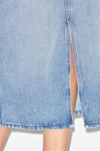 Falda midi Tilauria en denim fino