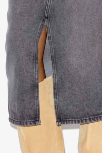 Falda midi Tilauria en denim fino