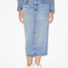 Falda midi Tilauria en denim fino