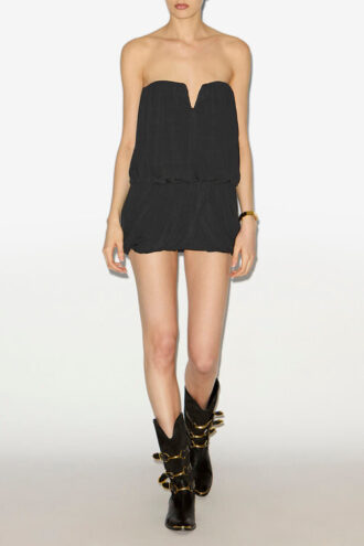 Falda mini drapeada de jersey Ambrine
