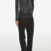 Jadia Lurex Top con cuello alto