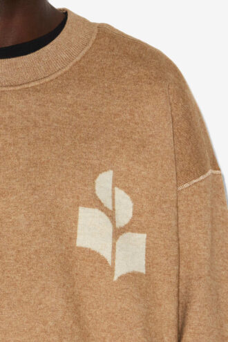 Jersey de algodón y lana con logotipo Atley