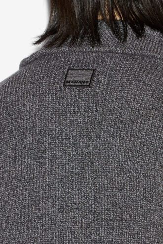 Jersey de cuello con cremallera de lana Benny