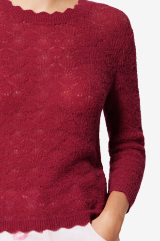 Jersey de encaje de alpaca Leonette