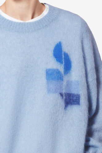 Jersey de mohair bicolor con logotipo Drany