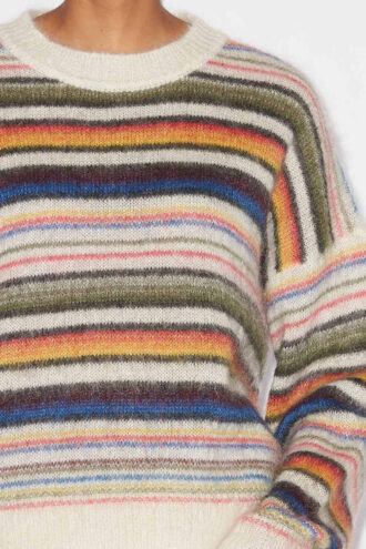 Jersey de mohair cepillado a rayas Drussell