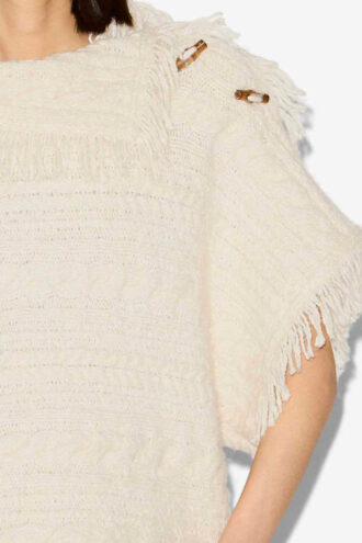 Jersey de punto trenzado Blanche