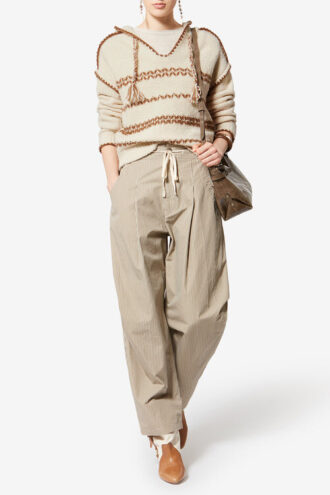 Jersey de tweed de lana merino con capucha Romera