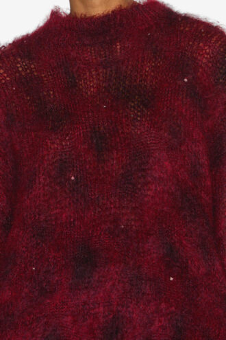 Jersey largo de mohair con abalorios Mickaella