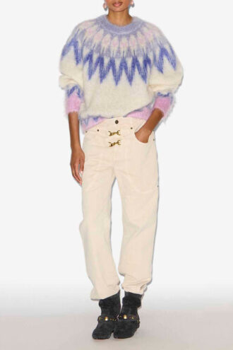 Jersey Natania con estampado Fair Isle de mohair