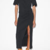 Lexia Vestido camiseta midi liso de algodón