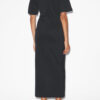 Lexia Vestido camiseta midi liso de algodón