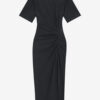 Lexia Vestido camiseta midi liso de algodón